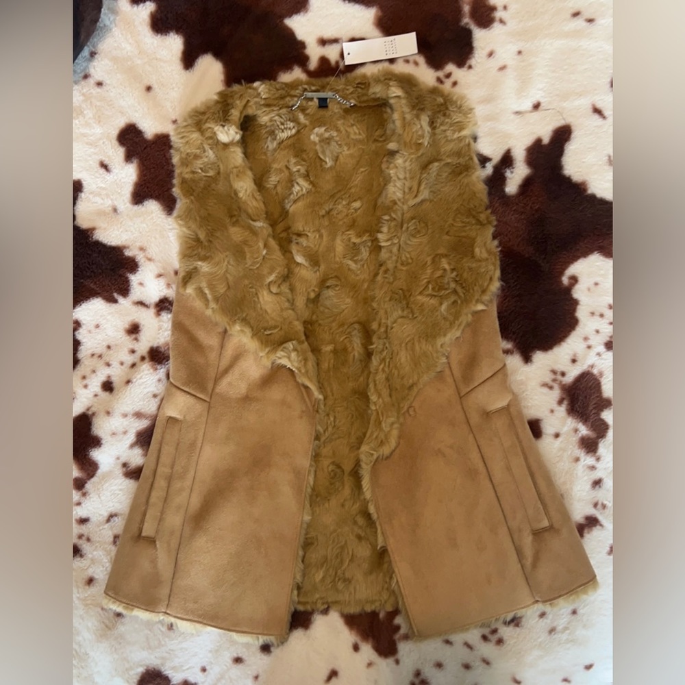 White House Black Market Beige Vest